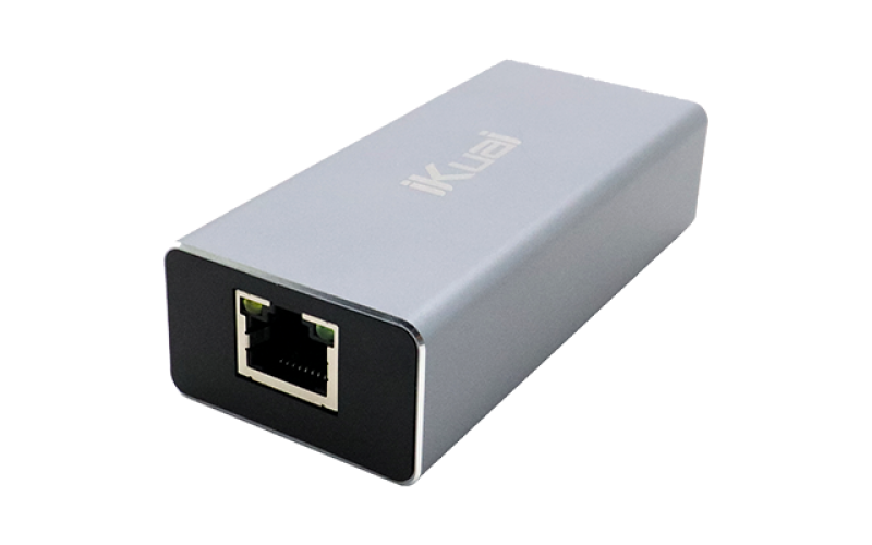 RJ45轉(zhuǎn)Type-C網(wǎng)絡轉(zhuǎn)換器 IK-KM1C-POE